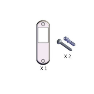 BOITIER SAILLIE POUR BOUTON POUSSOIR POSE EN SAILLIE FINITION CHROME MAT