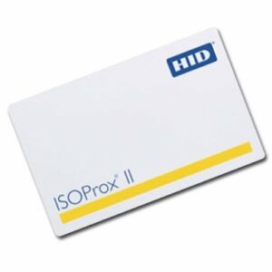 HID 1386LGGMN ISOProx II 1386 Carte de proximité imprimable, programmée, recto et verso brillants, numéros identiques, sans fente