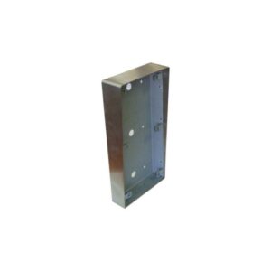 Boîtier saillie pour interphone Vidéo 1 bouton avec lecteur de badges mains-libres (R204-0101) - Finition inox