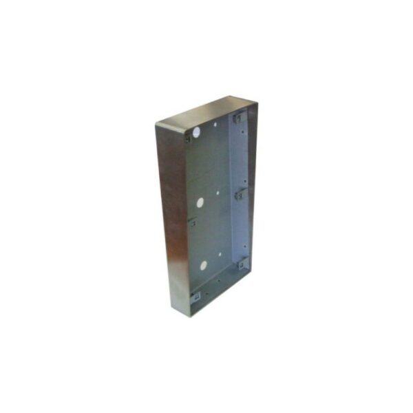 Boîtier saillie pour interphone Vidéo 1 bouton avec lecteur de badges mains-libres (R204-0101) - Finition inox